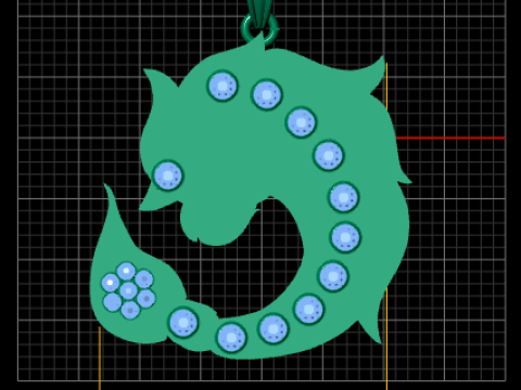 SHARK GOLD PENDANT Modelo de Impressão 3D