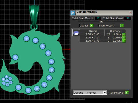 SHARK GOLD PENDANT Modelo de Impressão 3D