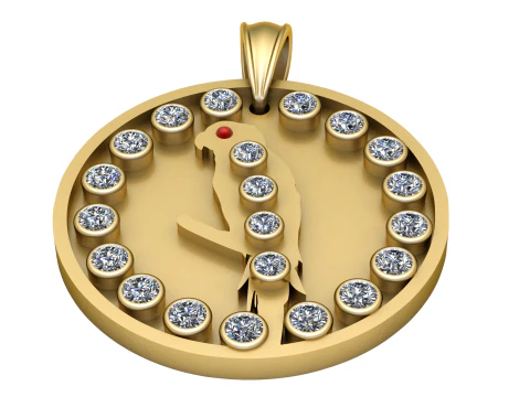 PAROAT GOLD PENDANT 3D Print Model