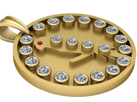 PAROAT GOLD PENDANT 3D Print Model