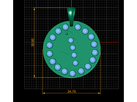 PAROAT GOLD PENDANT 3D Print Model
