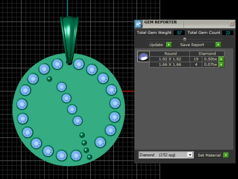 BUDS GOLD PENDANT 3D Print Model