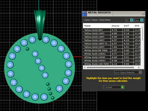 BUDS GOLD PENDANT 3D Print Model