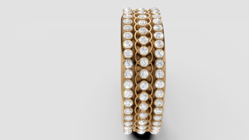 BRACELET GOLD PENDANT Modèles 3D en vedette .c4d .max .obj .3ds .fbx .stl .blend 