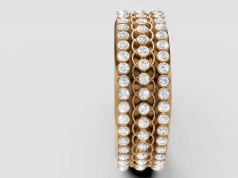 ブレスレット ゴールド ペンダント 3Dプリントモデル