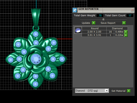 FLOWER DESIGN PENDANT 3D PRINTABLE MODEL 3D Print Model