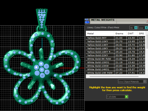 Flower pendant 3D Printable Model 3D printmodel