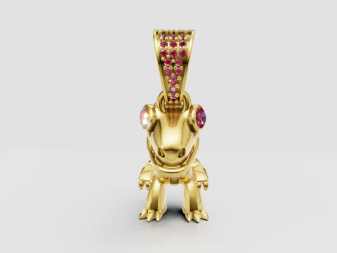 Dinosaur 3D printable model pendant 3D Print Model