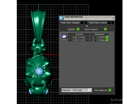 KCACHVA 3D GOLD PENDANT 3D Print Model