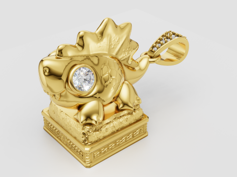 3D GOLD PENDANT 3D Print Model