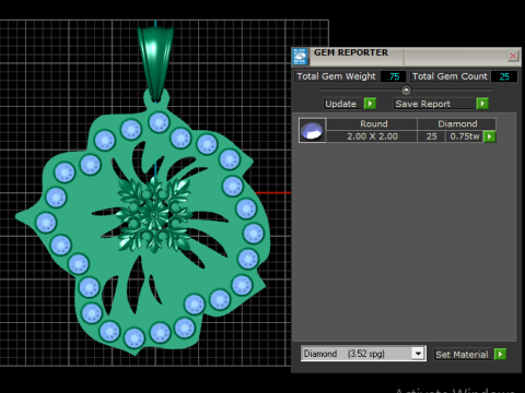 LEAVES FLOWER PENDANT Modèles 3D en vedette