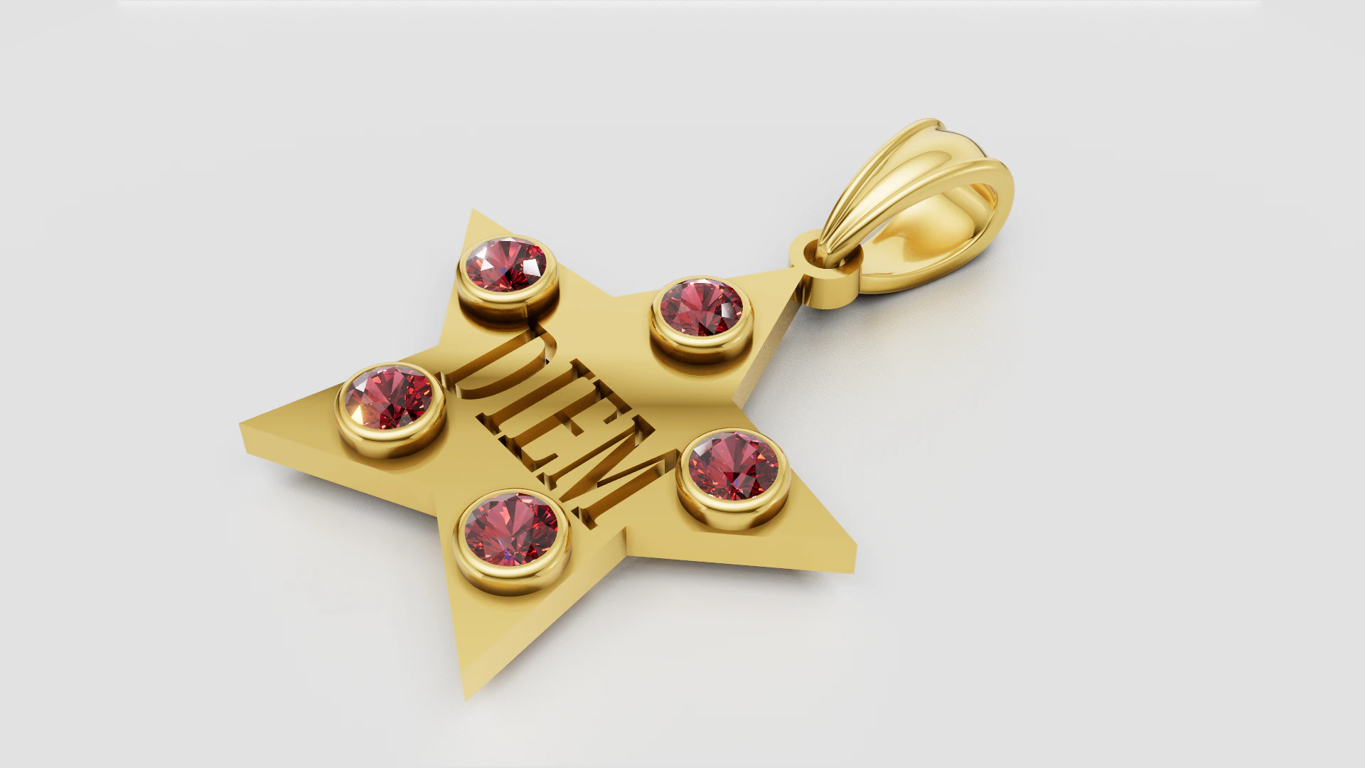 STAR DIEM PENDANT 3D Print Model .c4d .max .obj .3ds .fbx .stl .blend