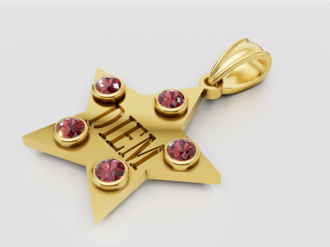 STAR DIEM PENDANT 3D Print Model