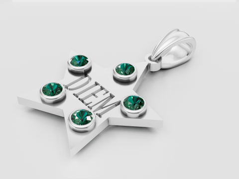 STAR DIEM PENDANT 3D Baskı Modeli