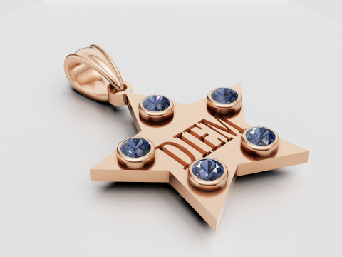 STAR DIEM PENDANT 3D Baskı Modeli