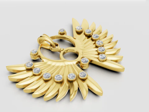 STYLE GOLD PENDANT 3D Print Model