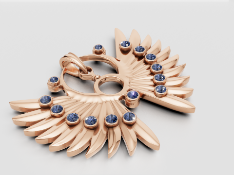 STYLE GOLD PENDANT 3D Print Model