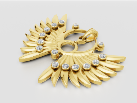 STYLE GOLD PENDANT 3D Print Model
