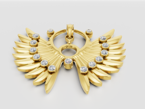 STYLE GOLD PENDANT 3D Print Model