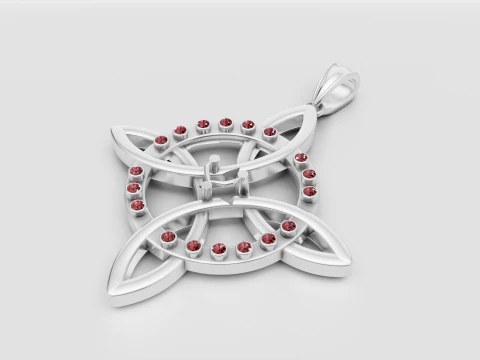 3D ROUND GOLD PENDANT 3D Print Model