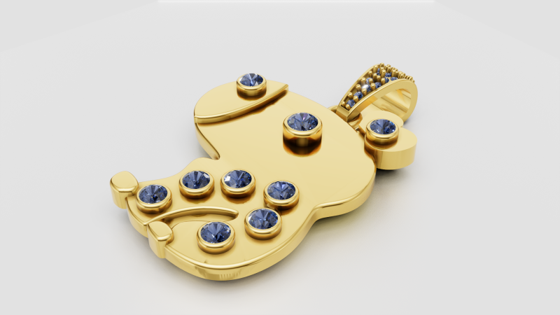 ANIMALS BEAR GOLD PENDANT 3D Print Model .c4d .max .obj .3ds .fbx .stl .blend