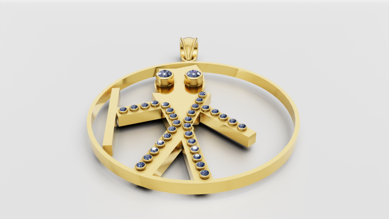 FUNNY MEN PENDANT 3D Print Model .c4d .max .obj .3ds .fbx .stl .blend