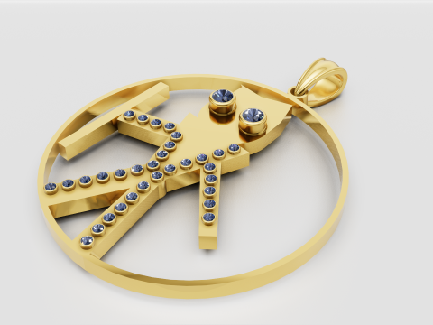 FUNNY MEN PENDANT 3D Print Model