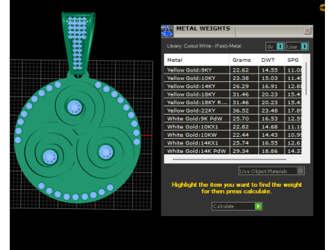3d round pendant 3D प्रिंट मॉडल