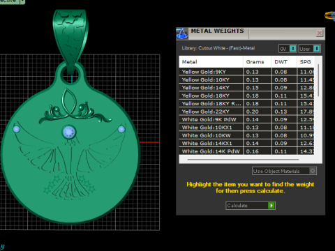 3D Round Eagle Pendant 3D Baskı Modeli