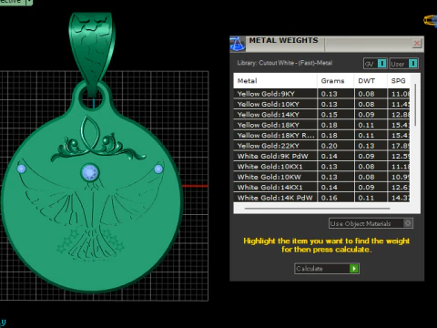 3D Round Eagle Pendant 3D Print Model