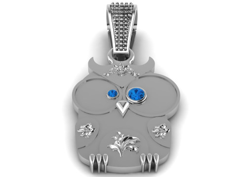 GOLD OWOOL PENDANT 3Dプリントモデル
