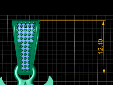 GOLD OWOOL PENDANT 3Dプリントモデル