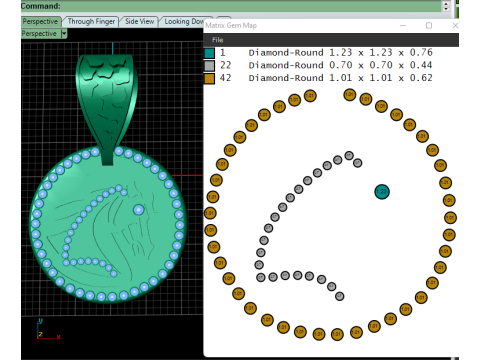 ROUND GOLD HOUES PENDANT Model Cetak 3D