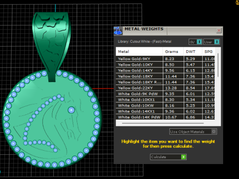ROUND GOLD HOUES PENDANT Model Cetak 3D