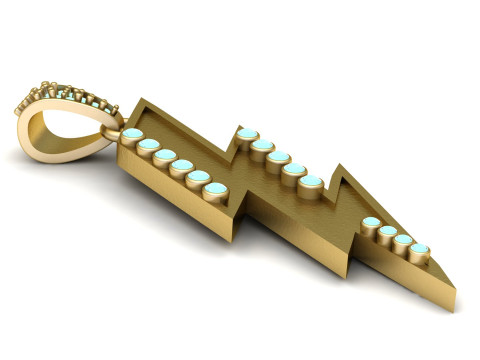ELECTRIC SHORT PENDANT Model Cetak 3D