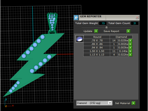 ELECTRIC SHORT PENDANT Model Cetak 3D