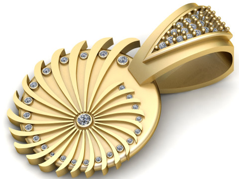 GOLD GARAARI PENDANT 3D Print Model