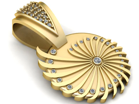 GOLD GARAARI PENDANT 3D Print Model