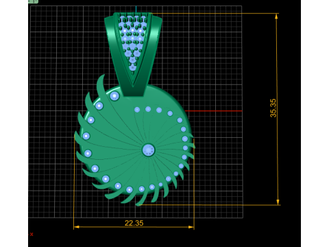 GOLD GARAARI PENDANT 3D Принт Модель
