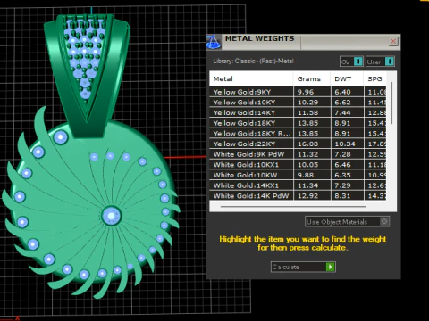 GOLD GARAARI PENDANT 3D Print Model