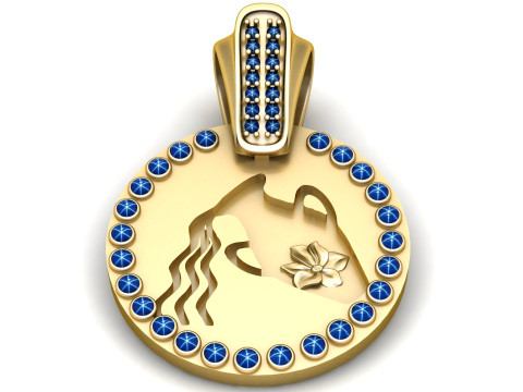GOLD GIRLS PENDANT 3D Print Model