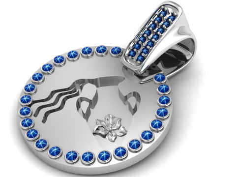 GOLD GIRLS PENDANT 3D Print Model