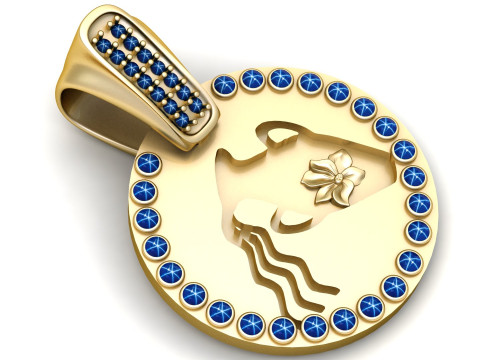 GOLD GIRLS PENDANT 3D Print Model