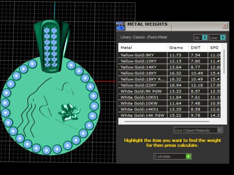 GOLD GIRLS PENDANT 3D Print Model