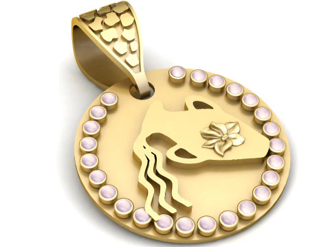 GOLD GIRLS PENDANT 3D Print Model