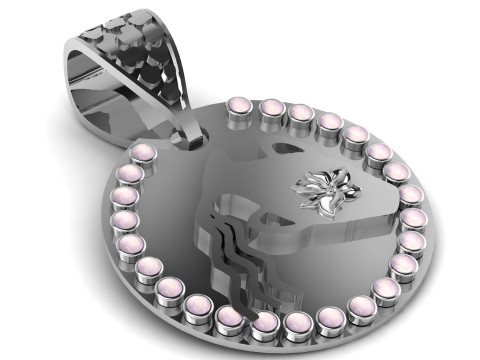 GOLD GIRLS PENDANT 3D Print Model