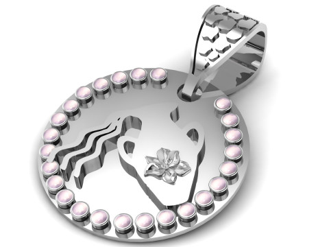 GOLD GIRLS PENDANT 3D Print Model