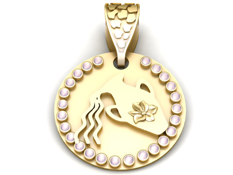 GOLD GIRLS PENDANT 3D Print Model