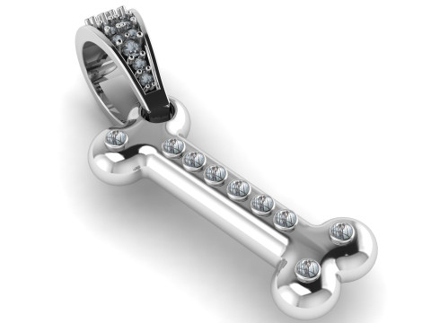 본즈 골드 펜던트 3D 프린트 모델