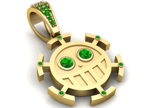 ROBOT GOLD PENDANT Model do druku 3D